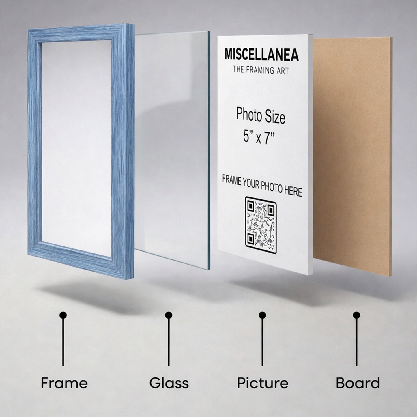 Blue Frame 5x7