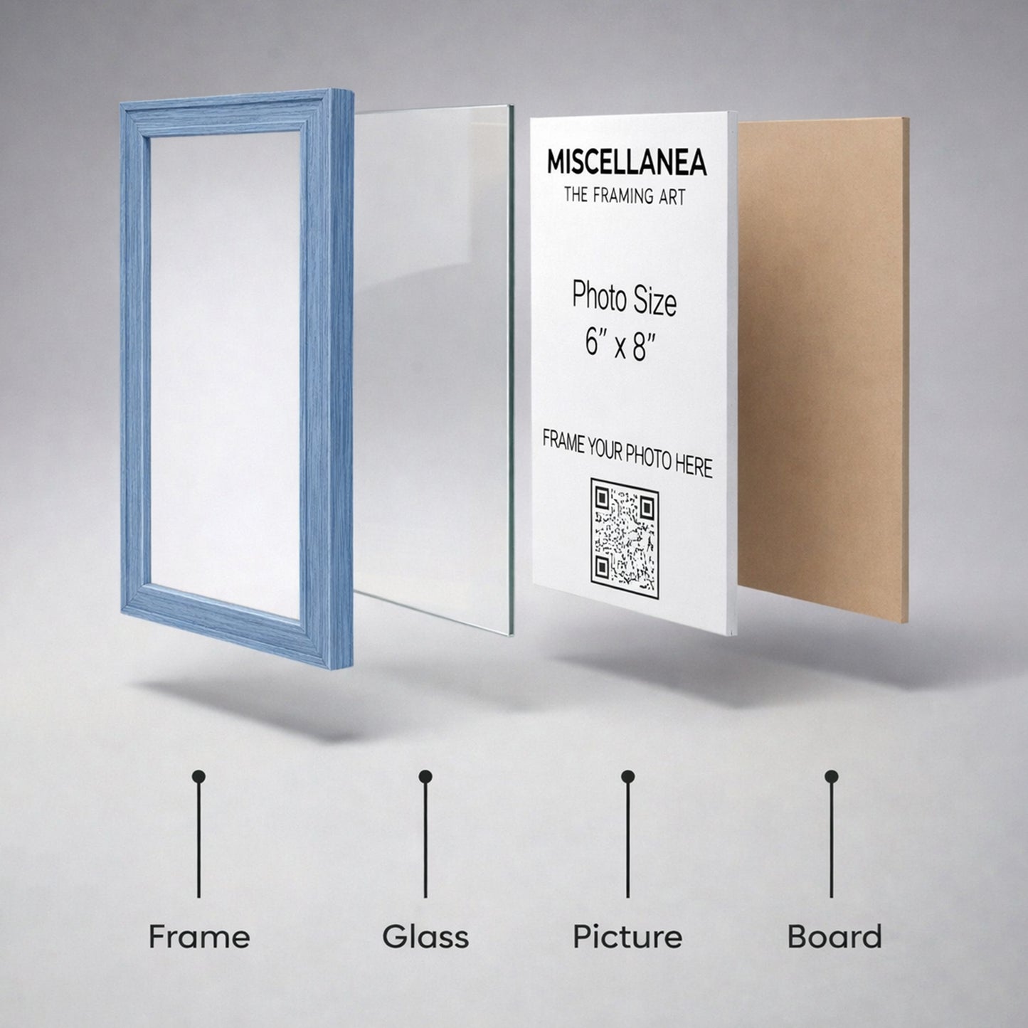 Blue Frame 6x8