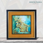 Lord Ganesha Blue Toned 3D Effect Painting