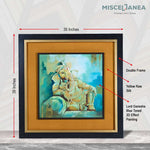 Lord Ganesha Blue Toned 3D Effect Painting