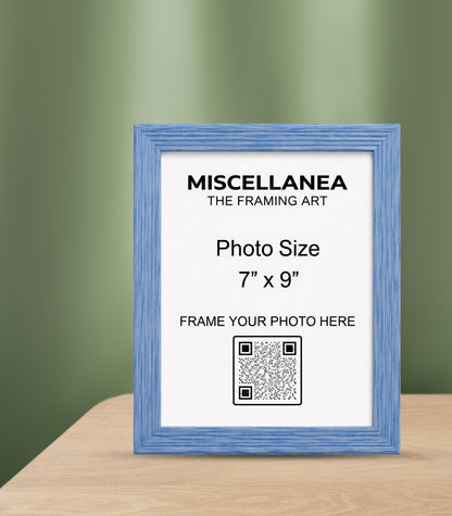 Blue Frame 7x9