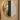 Oval mirror with metal frame