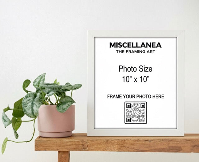 White Frame 10x10