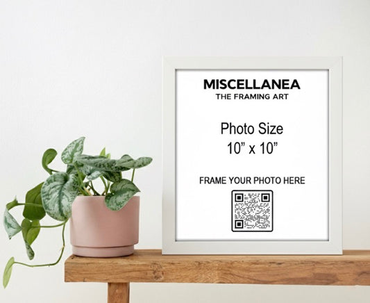 White Frame 10x10