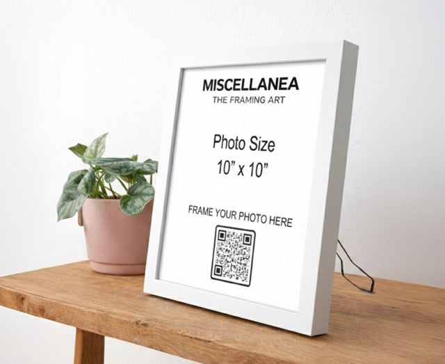 White Frame 10x10